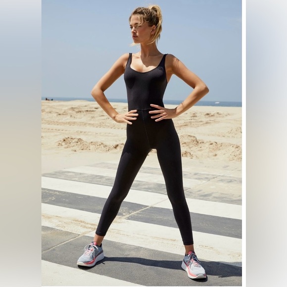 🖤 Free People Good Karma Onesie Black 🖤 - Picture 1 of 3